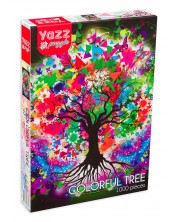 Slagalica Yazz Puzzle od 1000 dijelova - Raznobojno drvo