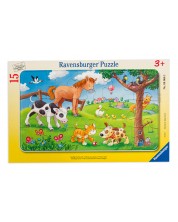 Slagalica Ravensburger od 15 dijelova - Slatki prijatelji životinje