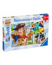 Slagalica Ravensburger od  3 x 49 dijelova - Prijatelji u Igri igračaka 4 -1