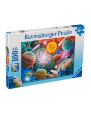 Slagalica Ravensburger od 100 XXL dijelova - Zvijezde i planeti