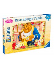 Slagalica Ravensburger od 100 XXL dijelova - Ljepotica i zvijer