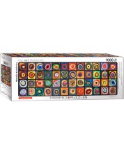 Panoramska slagalica Eurographics od 1000 dijelova - Obojeni kvadrati s krugovima, Wassily Kandinsky