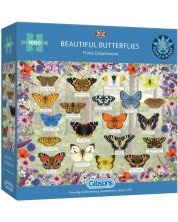 Slagalica Gibsons od 1000 dijelova - Prekrasni leptiri