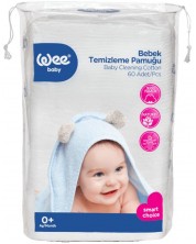 Pamučni tamponi za čišćenje tijela Wee Baby, 60 komada -1