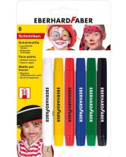 Pastele za lice Eberhard Faber - 6 boja, s aplikatorom