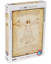Slagalica  Eurographics od 1000 dijelova –  Vitruvijski čovjek, Leonardo da Vinci