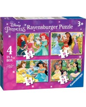 Slagalica Ravensburger od 4 u 1 - Disneyeve princeze II -1