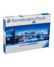 Panoramska slagalica Ravensburger od 1000 dijelova - Svijetli New York -1