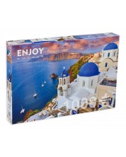 Slagalica Enjoy od 1000 dijelova - Pogled sa Santorinija