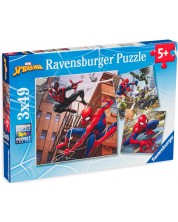 Slagalica Ravensburger od 3 x 49 dijelova - Spider-Man