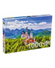 Slagalica Enjoy od 1000 dijelova - Dvorac Neuschwanstein ljeti, Njemačka -1