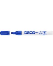 Permanentni marker Ico Deco - okrugli vrh, plavi -1