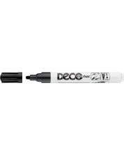 Permanentni marker Ico Deco - okrugli vrh, crni -1