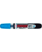 Permanentni marker Uni Prockey - PM-225F, na bazi vode, 1.4-2.0 mm i 3.7 mm, svijetloplavi -1