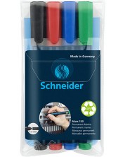 Permanentni markeri Schneider - Maxx 130, 4 boje