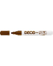 Permanentni marker Ico Deco - okrugli vrh, smeđi -1
