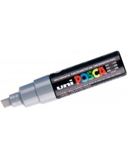 Permanentni marker zakošenog vrha UNI POSCA, sivi, 8 mm, PC-8K Grey