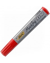 Permanentni marker Bic - 2300 kosi vrh, crveni -1