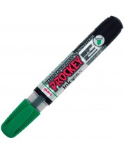 Permanentni marker Uni Prockey - PM-225F, na bazi vode, 1.4-2.0 mm i 3.7 mm, zeleni -1
