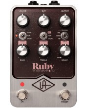 Pedala za zvučne efekte Universal Audio - Ruby 63, zlatno/crvena