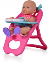 Lutka-bebe koja piški Moni Toys - Sa stolicom, kadom i dodacima, 36 cm -1