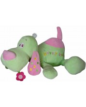 Plišana igračka Amek Toys - Ležeći pas, zeleni, 65 cm -1