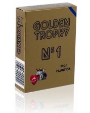 Plastične karte za igranje Golden Trophy - plava pozadina -1