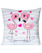 Plišani jastuk Fluffii - Zaljubljeni flamingo -1