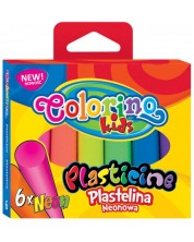 Plastelin Colorino Kids - 6 boja, neon