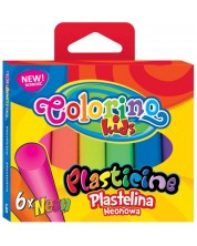 Plastelin Colorino Kids - 6 boja, neon -1