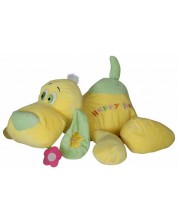 Plišana igračka Amek Toys - Ležeći pas, žuti, 65 сm -1