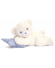 Plišana igračka Keel Toys Keeleco - Ležeći medo s jastukom, 20 cm, plavi -1