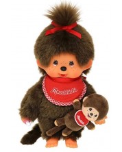 Plišana igračka Monchhichi - Classic girl, Majmun s bebom, 20 cm -1