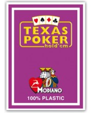 Plastične poker karte Texas Poker - ljubičasta leđa