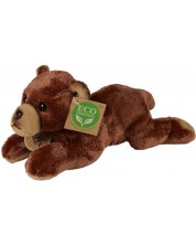 Plišana igračka Rappa Eko prijatelji - Smeđi medvjed u ležećem položaju, 21 cm -1