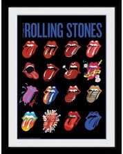 Plakat s okvirom GB eye Music: The Rolling Stones - Tongues -1