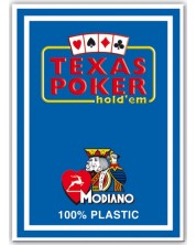 Plastične poker karte Texas Poker - plava leđa