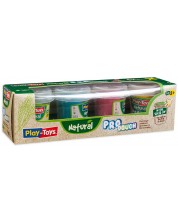 Plastelin Play-Toys - Prirodne boje, 4 х 50 g
