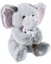 Plišana igračka Heunec - Voljena obitelj, slon s bebom, 25 cm