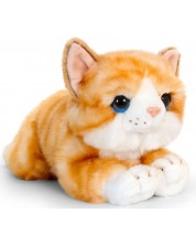 Plišana igračka Keel toys - Mačić koji leži, narančasti, 32 cm
