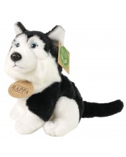 Plišana igračka Rappa Eko prijatelji - Husky, 16 cm, crni -1