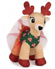 Plišana igračka Amek Toys - Sob u božićnoj crvenoj haljini, 30 cm