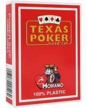 Plastične poker karte Texas Poker - crvena leđa -1