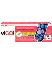 Vrećice za zamrzavanje viGО! - Premium, 3 l, 40 komada
