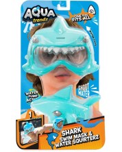 Maska za plivanje Eolo Toys - S vodenim oružjem morski pas