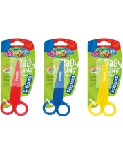 Plastične škare Colorino Kids - Baby Line, 12 cm, asortiman