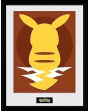 Plakat s okvirom GB eye Games: Pokemon - Pikachu Silhouette