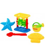 Set za plažu Polesie Toys - Mlin, 5 dijelova, asortiman -1