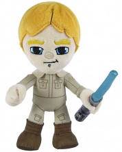 Plišana figura Mattel Movies: Star Wars - Luke Skywalker with Lightsaber (Light-Up), 19 cm