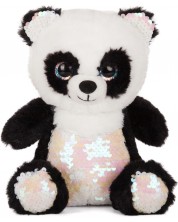 Plišana igračka Amek Toys - Panda sa šljokicama, 28 cm